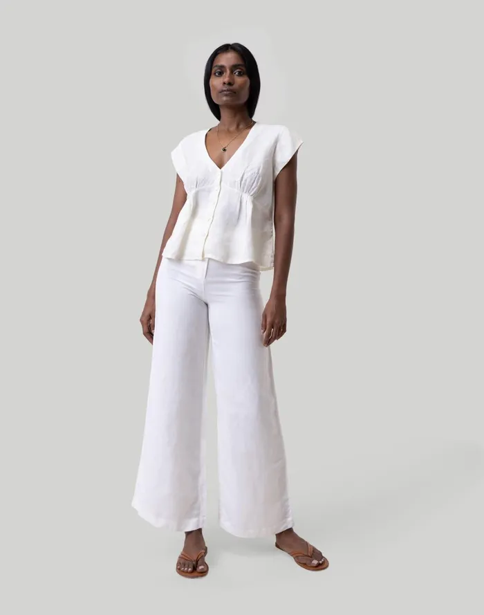 Women Tops and Shirts Madewell Reistor Deep VNeck Top