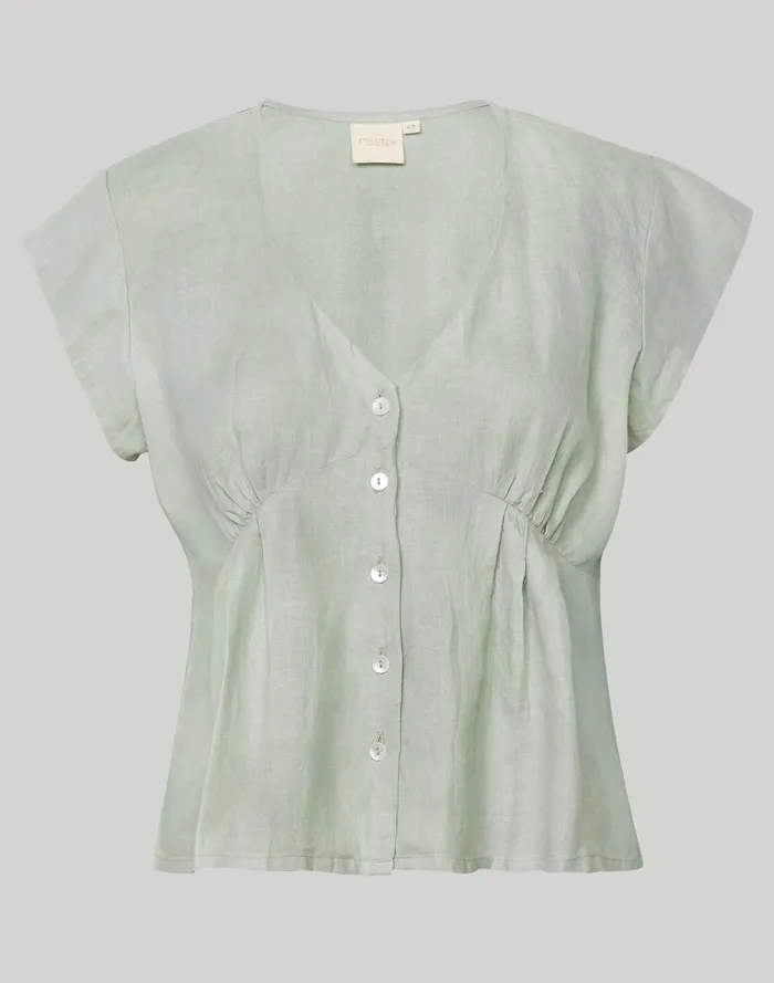 Women Tops and Shirts Madewell Reistor Deep VNeck Top
