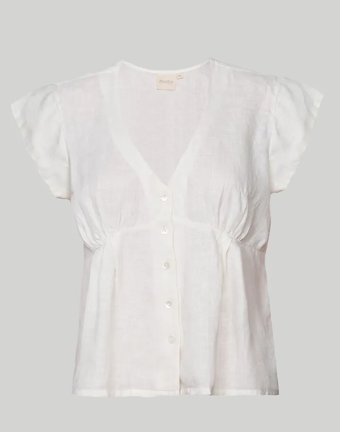 Women Tops and Shirts Madewell Reistor Deep VNeck Top