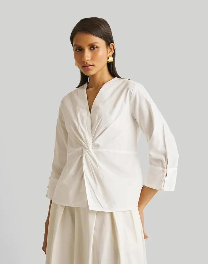 Women Tops and Shirts Madewell Reistor Front Twist Top