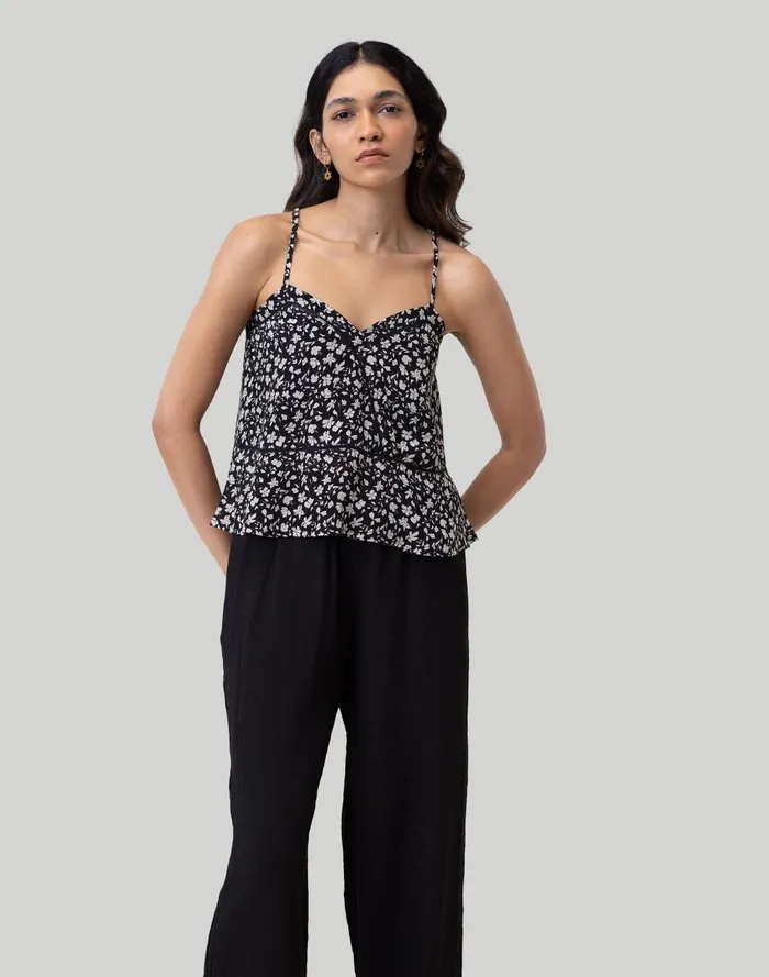 Women Tops and Shirts Madewell Reistor LaceTrim VNeck Camisole Top