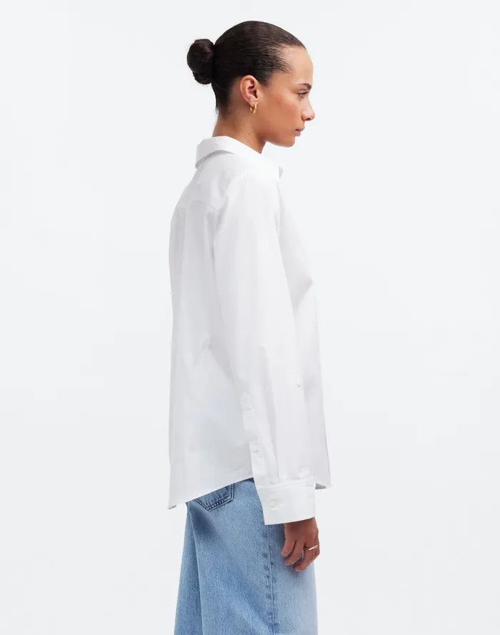 Women Tops and Shirts Madewell Relaxed ButtonFront Shirt In Poplin