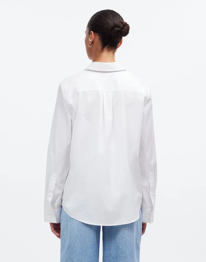 Women Tops and Shirts Madewell Relaxed ButtonFront Shirt In Poplin