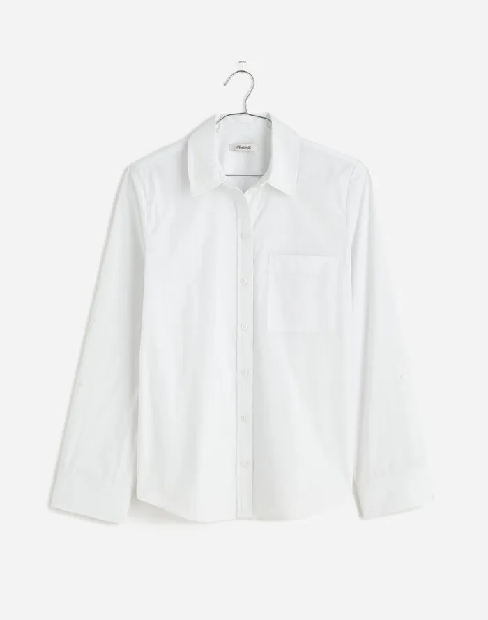 Women Tops and Shirts Madewell Relaxed ButtonFront Shirt In Poplin