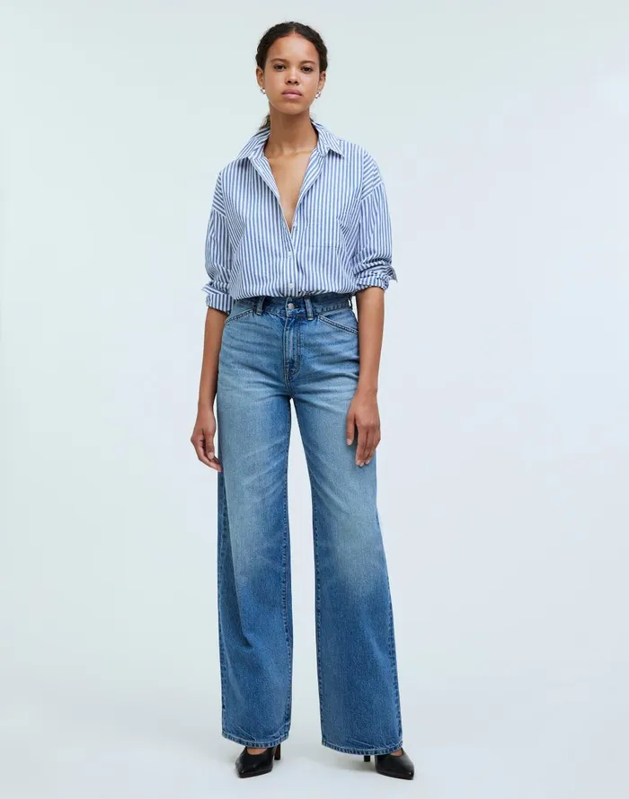Women Tops and Shirts Madewell The Signature Poplin Oversized Shirt