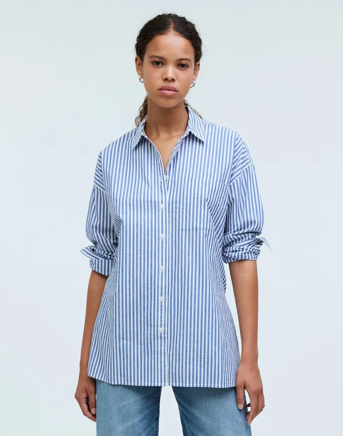 Women Tops and Shirts Madewell The Signature Poplin Oversized Shirt