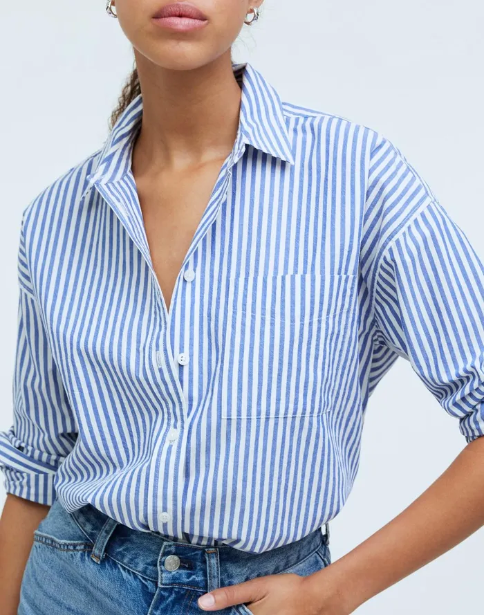 Women Tops and Shirts Madewell The Signature Poplin Oversized Shirt