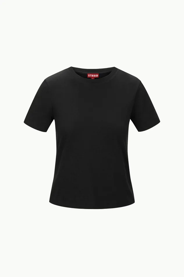 Women Tops STAUD CREW NECK T SHIRT BLACK Women Tops STAUD CREW NECK T SHIRT BLACK