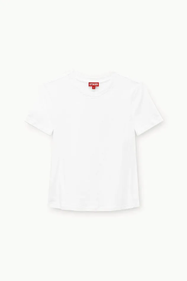 Women Tops STAUD CREW NECK T SHIRT WHITE Women Tops STAUD CREW NECK T SHIRT WHITE