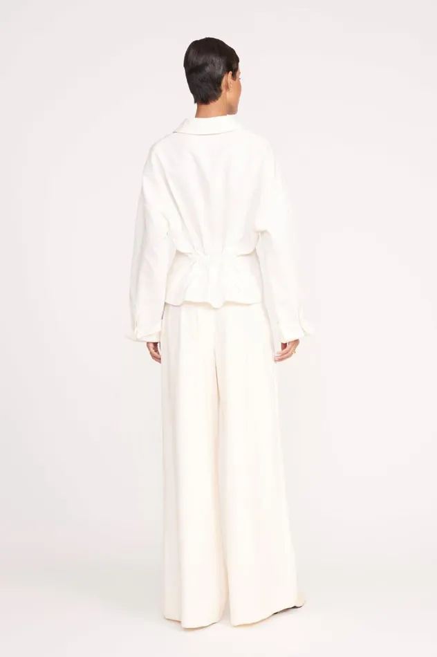 Women Tops STAUD OPHELIA TOP IVORY Women Tops STAUD OPHELIA TOP IVORY