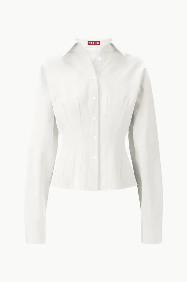 Women Tops STAUD OPHELIA TOP IVORY Women Tops STAUD OPHELIA TOP IVORY