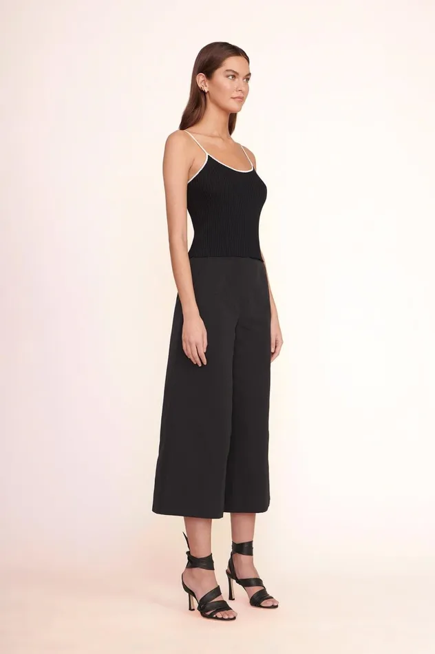 Women Tops STAUD SOLEIL TOP BLACK WHITE Women Tops STAUD SOLEIL TOP BLACK WHITE