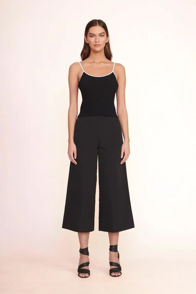 Women Tops STAUD SOLEIL TOP BLACK WHITE Women Tops STAUD SOLEIL TOP BLACK WHITE