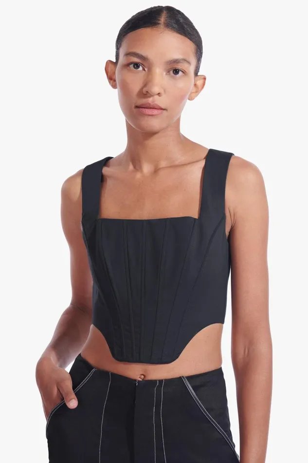 Women Tops STAUD STAUD ALICE TOP BLACK