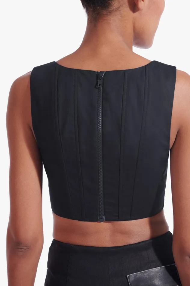 Women Tops STAUD STAUD ALICE TOP BLACK Women Tops STAUD STAUD ALICE TOP BLACK