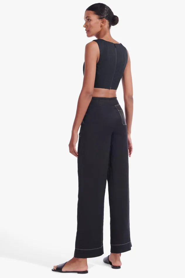 Women Tops STAUD STAUD ALICE TOP BLACK Women Tops STAUD STAUD ALICE TOP BLACK