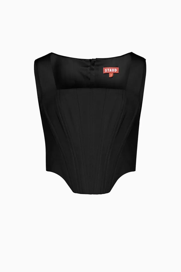 Women Tops STAUD STAUD ALICE TOP BLACK Women Tops STAUD STAUD ALICE TOP BLACK