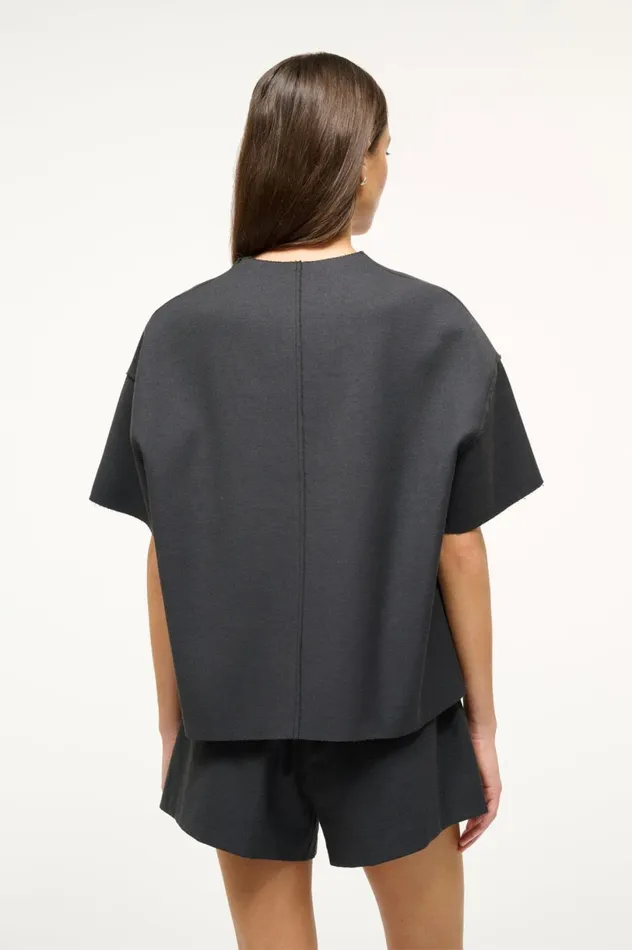 Women Tops STAUD STAUD AMIGONI TOP BLACK Women Tops STAUD STAUD AMIGONI TOP BLACK