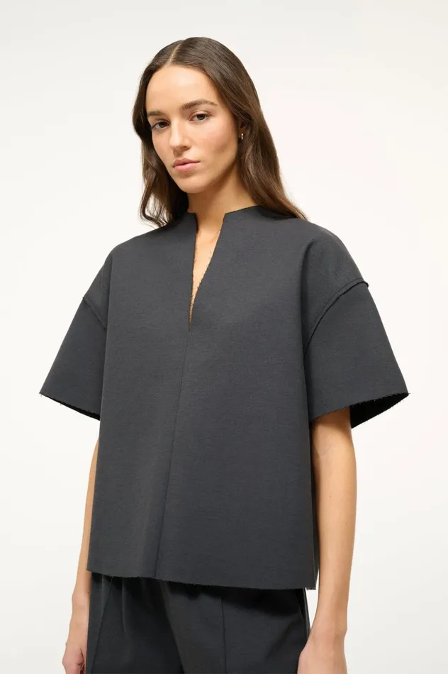 Women Tops STAUD STAUD AMIGONI TOP BLACK Women Tops STAUD STAUD AMIGONI TOP BLACK