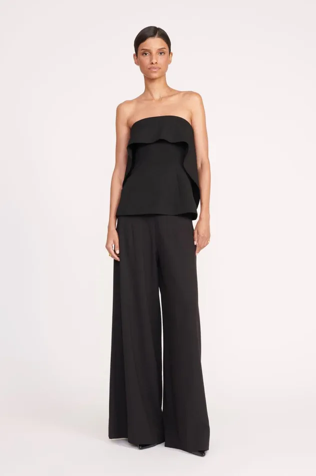 Women Tops STAUD STAUD ANASTASIA TOP BLACK
