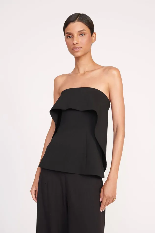 Women Tops STAUD STAUD ANASTASIA TOP BLACK Women Tops STAUD STAUD ANASTASIA TOP BLACK