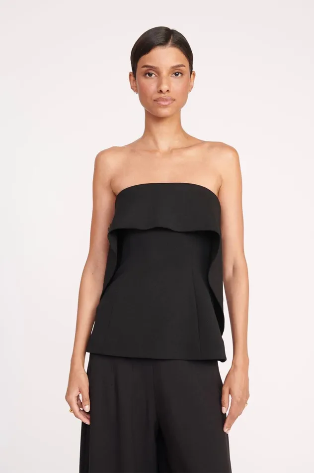 Women Tops STAUD STAUD ANASTASIA TOP BLACK Women Tops STAUD STAUD ANASTASIA TOP BLACK
