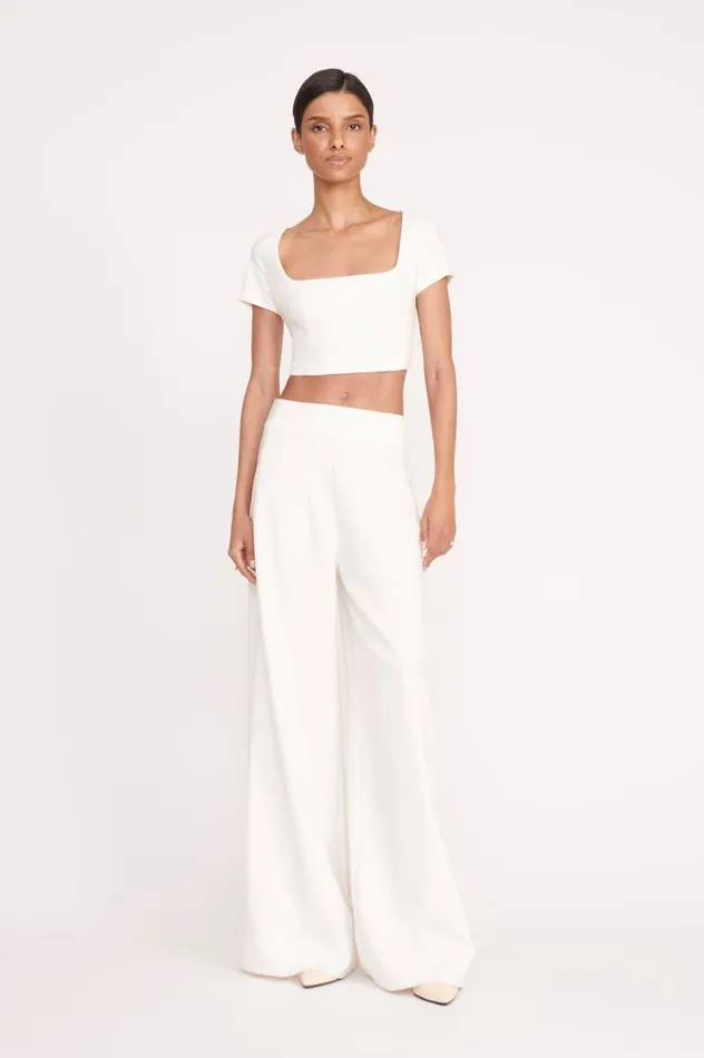 Women Tops STAUD STAUD ANYA TOP IVORY