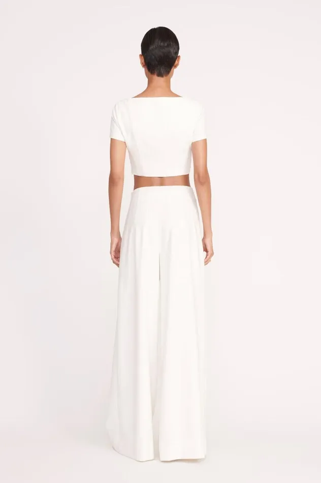 Women Tops STAUD STAUD ANYA TOP IVORY