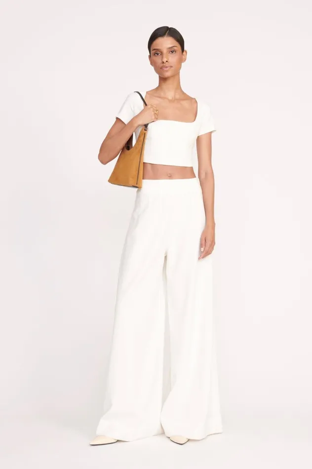 Women Tops STAUD STAUD ANYA TOP IVORY