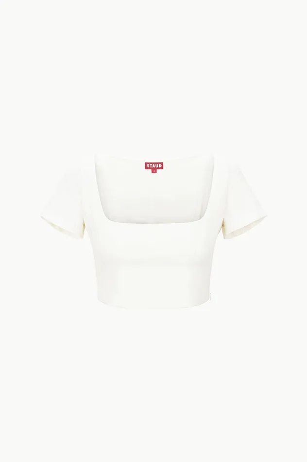 Women Tops STAUD STAUD ANYA TOP IVORY