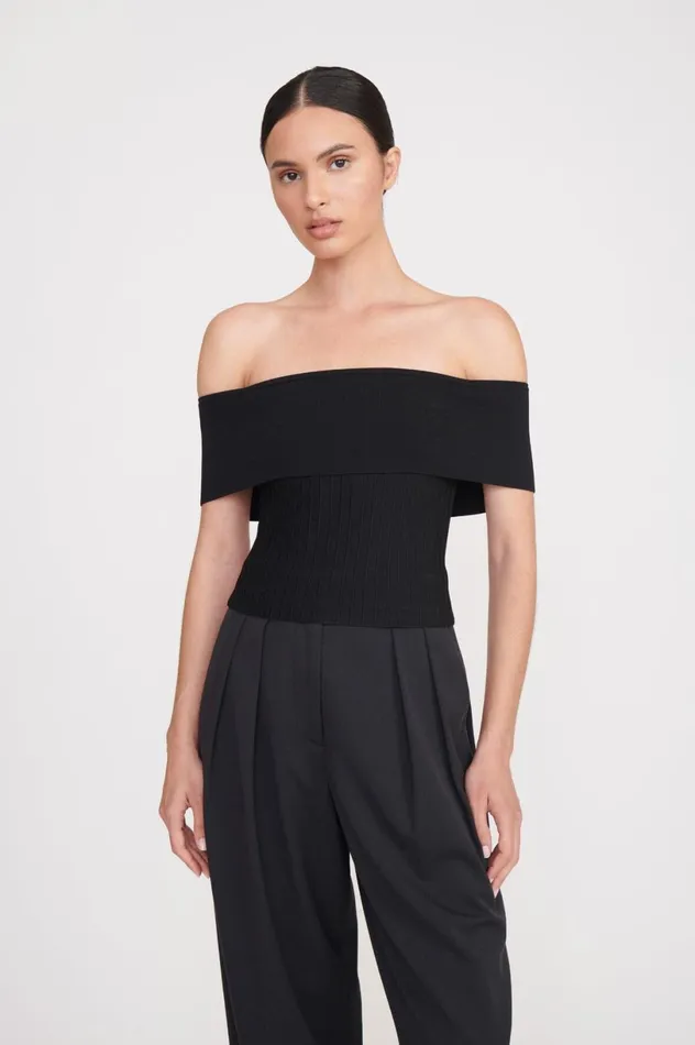 Women Tops STAUD STAUD ARTISTRY TOP BLACK Women Tops STAUD STAUD ARTISTRY TOP BLACK