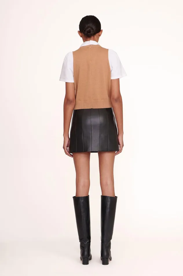Women Tops STAUD STAUD ARYA TOP TAN WHITE