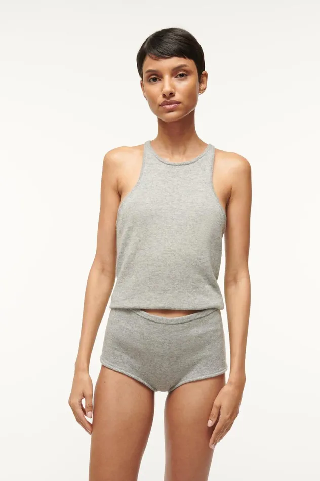 Women Tops STAUD STAUD AYANA TOP HEATHER GREY