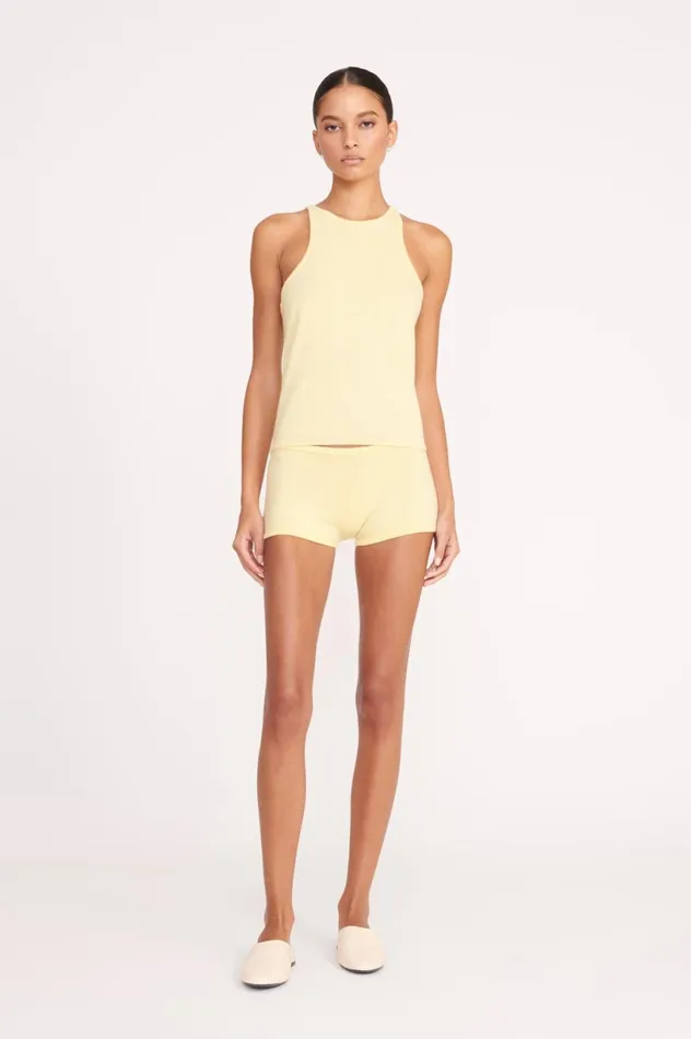 Women Tops STAUD STAUD AYANA TOP LEMON DROP Women Tops STAUD STAUD AYANA TOP LEMON DROP