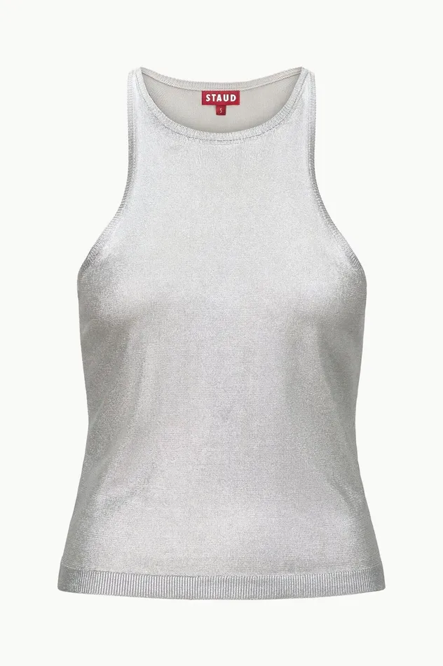 Women Tops STAUD STAUD AYANA TOP SILVER Women Tops STAUD STAUD AYANA TOP SILVER