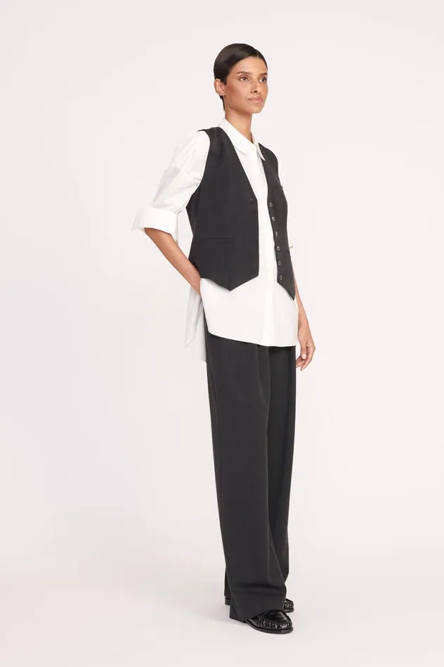 Women Tops STAUD STAUD BRETT VEST NAVY Women Tops STAUD STAUD BRETT VEST NAVY