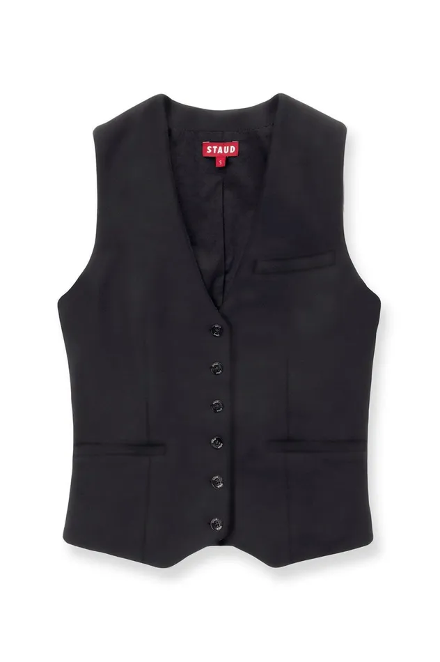 Women Tops STAUD STAUD BRETT VEST NAVY Women Tops STAUD STAUD BRETT VEST NAVY