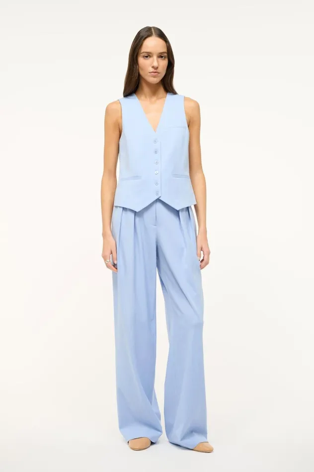 Women Tops STAUD STAUD BRETT VEST PERIWINKLE