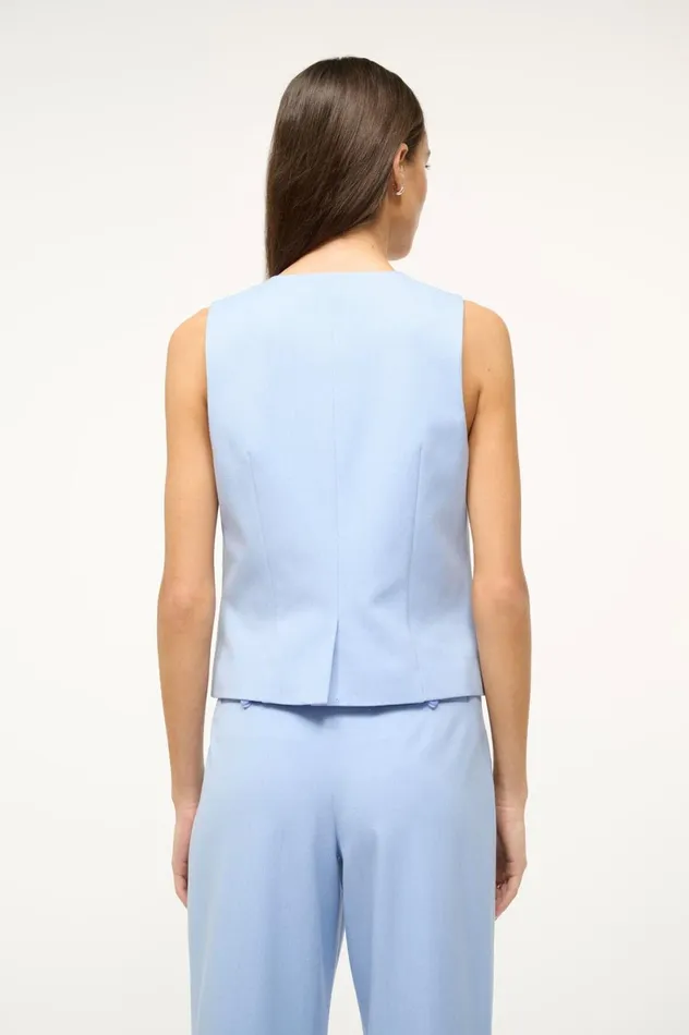 Women Tops STAUD STAUD BRETT VEST PERIWINKLE Women Tops STAUD STAUD BRETT VEST PERIWINKLE
