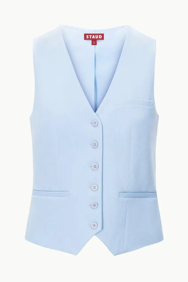 Women Tops STAUD STAUD BRETT VEST PERIWINKLE Women Tops STAUD STAUD BRETT VEST PERIWINKLE