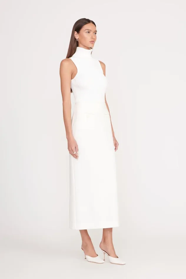 Women Tops STAUD STAUD CALLUM TOP IVORY Women Tops STAUD STAUD CALLUM TOP IVORY