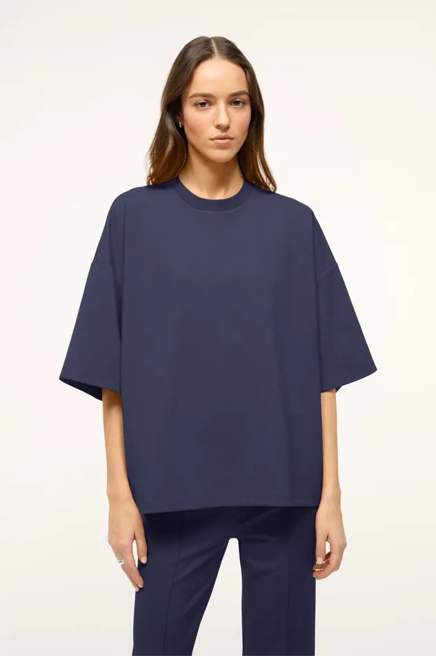 Women Tops STAUD STAUD CAPSULE TOP NAVY