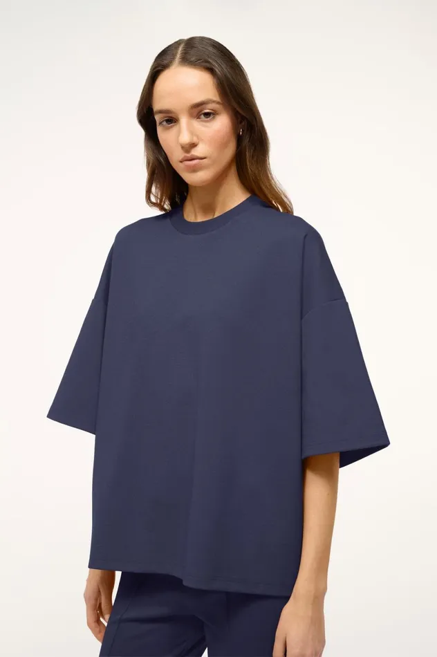 Women Tops STAUD STAUD CAPSULE TOP NAVY Women Tops STAUD STAUD CAPSULE TOP NAVY