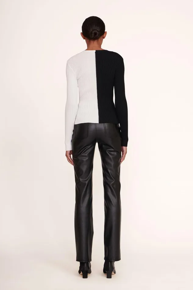 Women Tops STAUD STAUD CARGO SWEATER BLACK WHITE Women Tops STAUD STAUD CARGO SWEATER BLACK WHITE