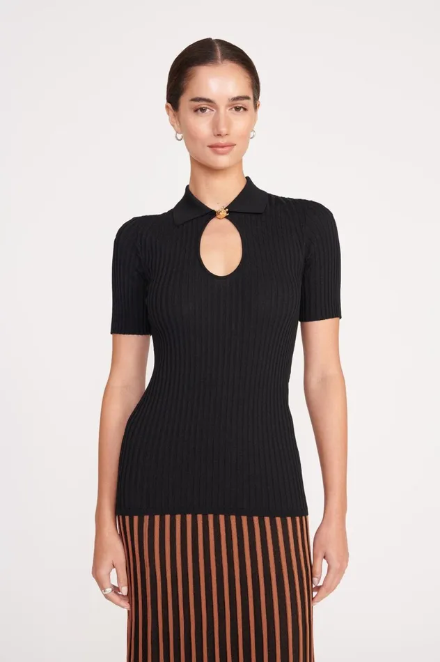 Women Tops STAUD STAUD CATALEYA TOP BLACK
