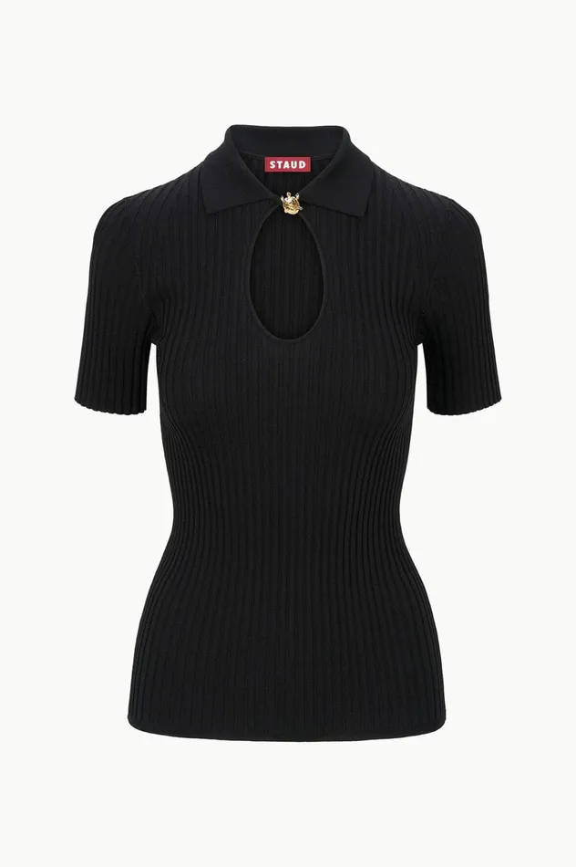 Women Tops STAUD STAUD CATALEYA TOP BLACK