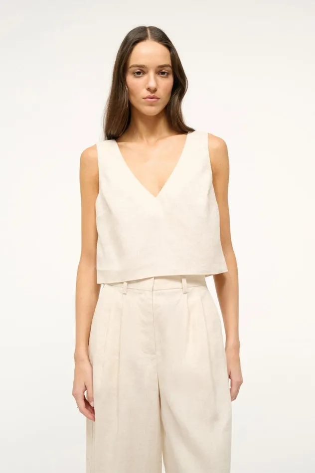 Women Tops STAUD STAUD CATANIA TOP NATURAL