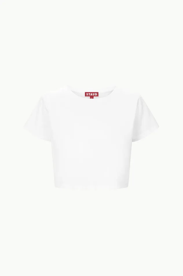 Women Tops STAUD STAUD DEAN TSHIRT WHITE Women Tops STAUD STAUD DEAN TSHIRT WHITE