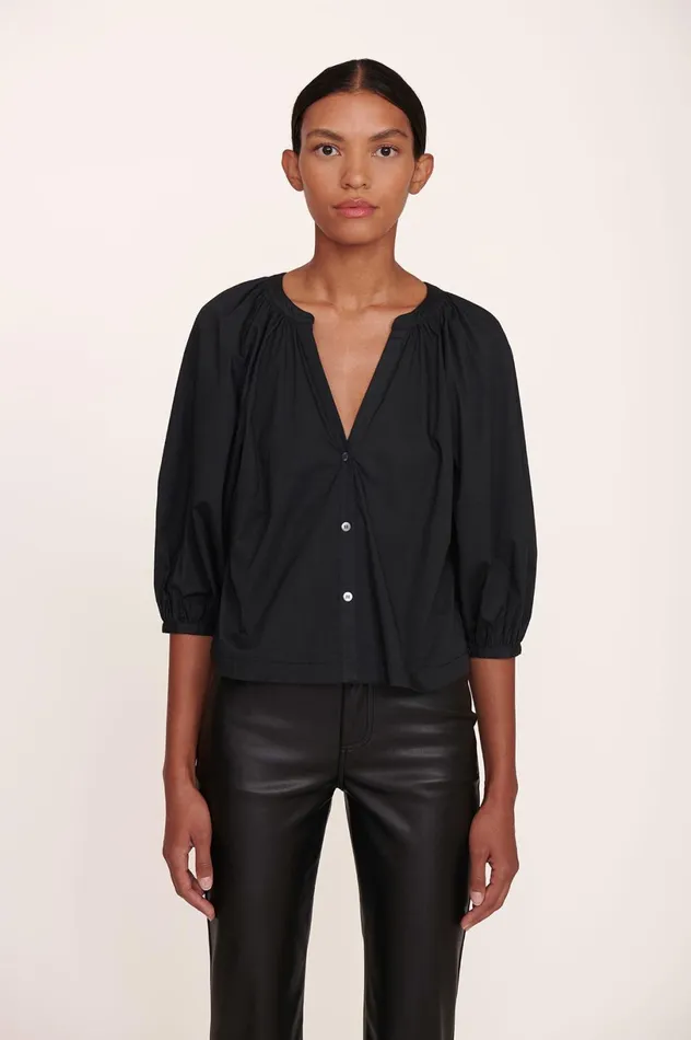Women Tops STAUD STAUD DILL TOP BLACK