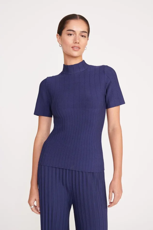 Women Tops STAUD STAUD ELEANOR TOP NAVY